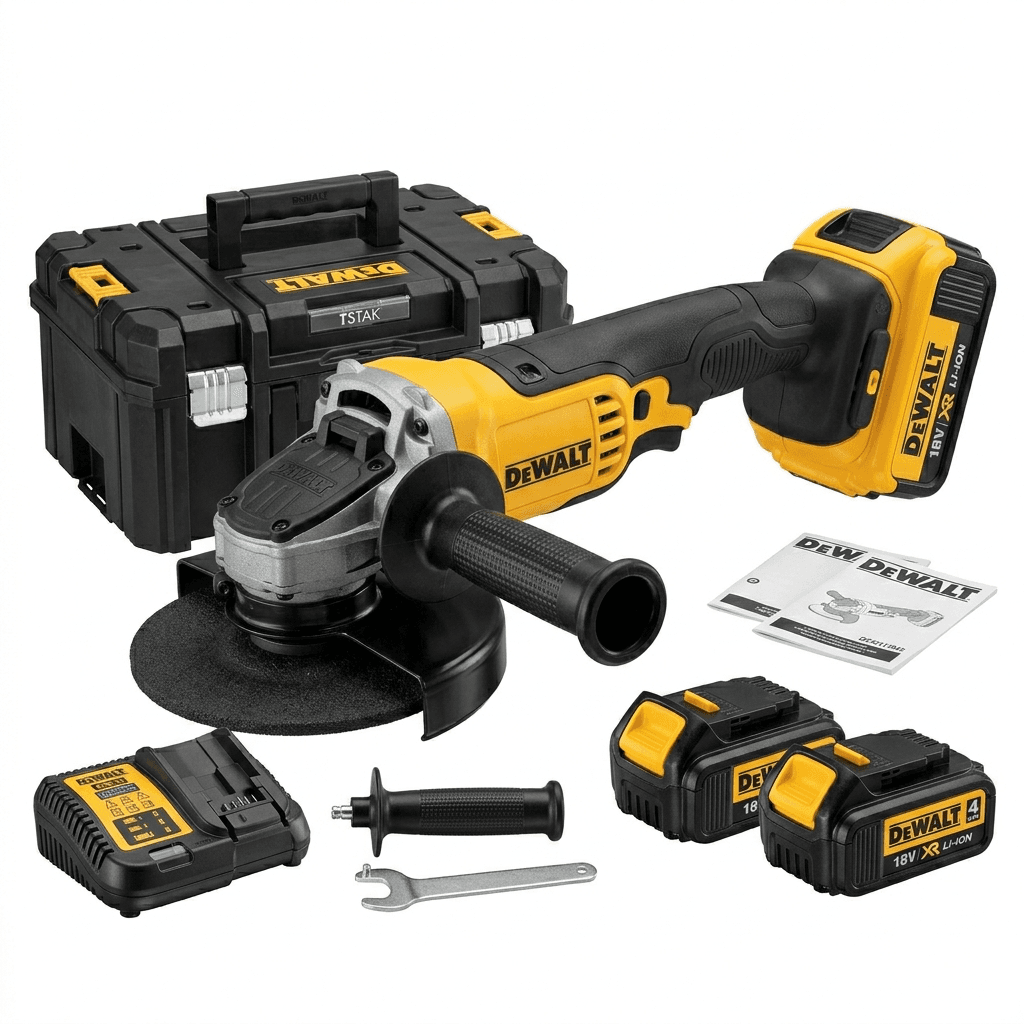 DeWALT® 125mm (5") Cordless Angle Grinder Kit | 18V XR Li-Ion | Model DCG412M2 | Najoom Al Falah KSA
